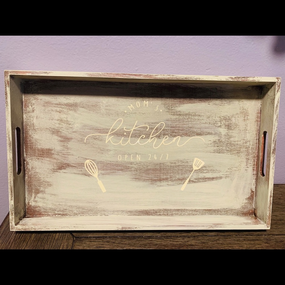 Rustic serving tray